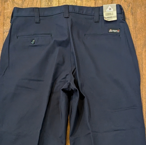 Bulwark Men's Navy Fire resistant Work Pant NWT size 36/30 inseam - Picture 9 of 11
